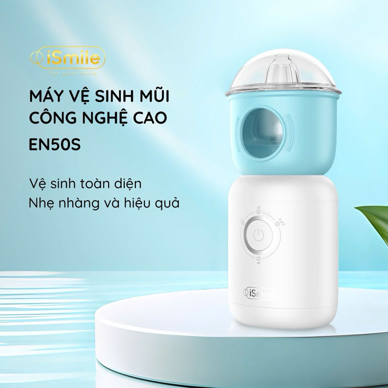Máy vệ sinh mũi iSmile EN50S - Phương pháp hiện đại chăm sóc sức khoẻ hô hấp cho bé và cả gia đình.