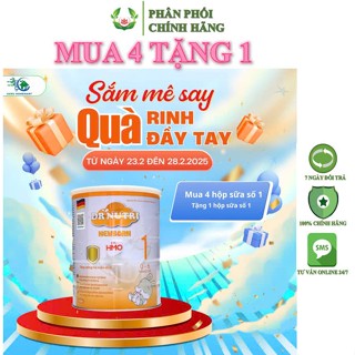 Sữa bột công thức cho trẻ sơ sinh 0 - 6 tháng Dr Nutri Newborn 1 tăng cân nhanh phát triển chiều cao trí não - Hộp 900gr