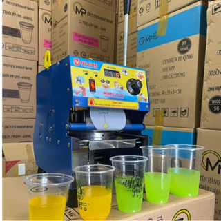 Máy Ép Ly Bán Tự Động 1 Lít X10 B1 Tự Quấn Keo Chuyên Ly 800 900 1000ml - BH 2 Năm