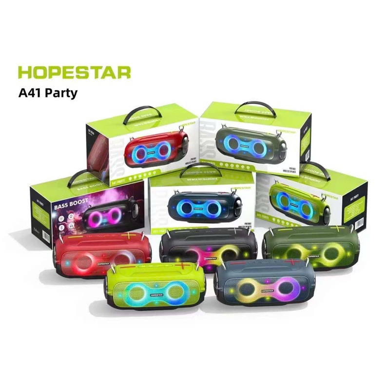 Loa Bluetooth Hopestar A41 Party Công Suất 20w,Âm Thanh Cực Hay, Hỗ Trợ Thẻ Nhớ, USB, Bluetooth, Có 
