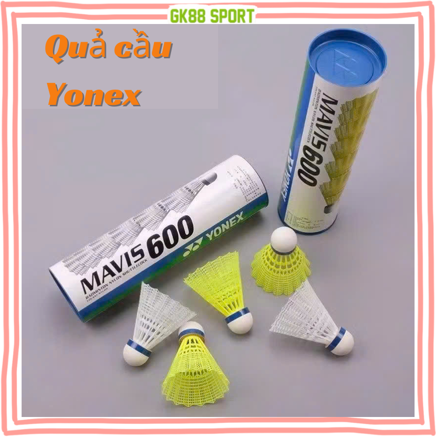 Quả Cầu Lông Nhựa Yonex Mavis 600,Chống Gió, Tập Luyện & Thi Đấu