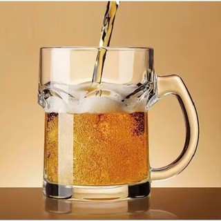 [SALE CỐC THÁI LAN] Bộ 6 ly thuỷ tinh uống bia thái lan Union UG332 nữ hoàng có quai đẹp siêu dày dặn dung tích 350ml