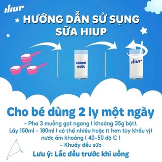 Sữa Bột Hiup Sữa Bột Tăng Chiều Cao - 650g