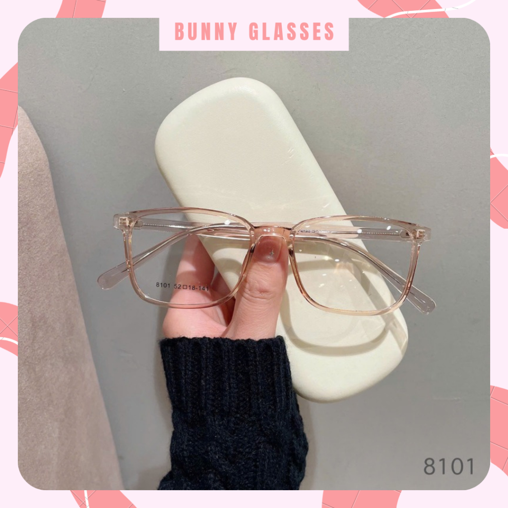Kính Gọng Cận Hàn Quốc Kim Loại Bọc Nhựa chắc chắn full Bảng Màu G8101 Bunny glasses