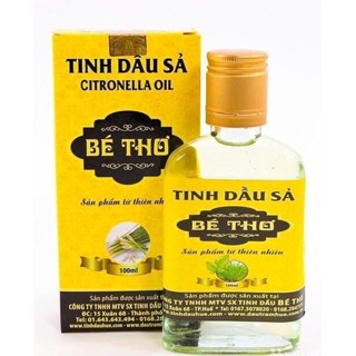   Hàng chính hãng  TINH DẦU SẢ NGUYÊN CHẤT HIỆU BÉ THƠ CHAI LỚN 100ml 