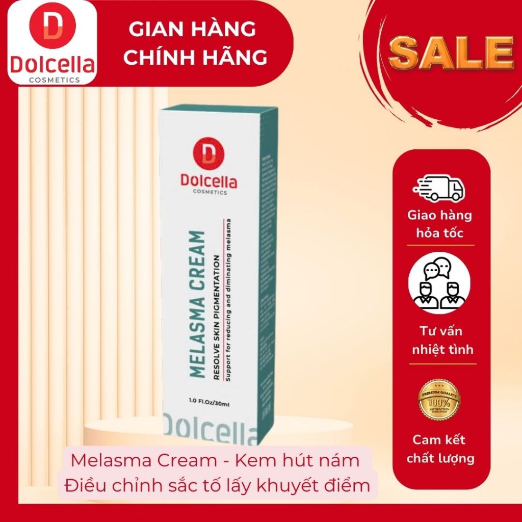Melasma cream - Kem hút nám ,điều chỉnh sắc tố lấy khuyết điểm - DOLCELLA COSMETICS