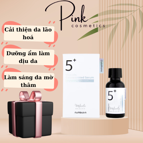 Serum Numbuzin no 5 Sáng Da Mờ Thâm Nám Numbuzin No.5 Vitamin Concentrated - Serum Dưỡng Ẩm Giúp Da 