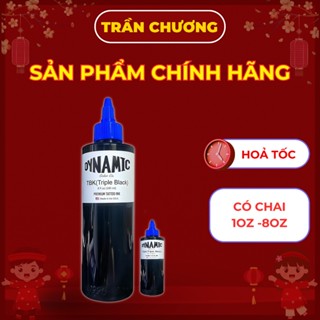 TBK mực xăm tattoo Dynamic - Mực xăm đen TBK chính hãng chai 8oz, có bán chai mực chiết
