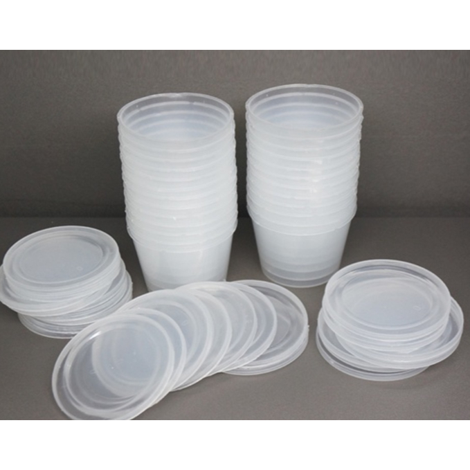 Hộp nhựa đựng caramen trái tim/tròn - Ecopack