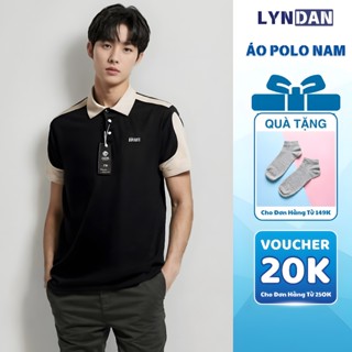 Áo thun nam cổ bẻ phối màu phối vai, áo polo nam nữ chất liệu thoáng mát co giãn 4 chiều thấm hút mồ hôi LYNDAN.