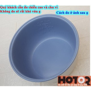 Lòng nồi cơm điện (ruột nồi cơm điện) 1.2 L màu Ghi trắng nặng 245 gr