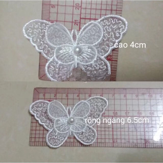 Bướm ren trang trí váy áo( sét 5 con)