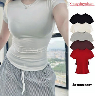 Áo Nữ Thắt Eo Ôm Body Chất Thun Cotton MỊN Hàn Quốc Co Dãn Mát Mẻ m666