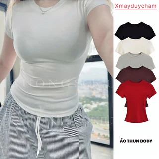 Áo Nữ Thắt Eo Ôm Body Chất Thun Cotton MỊN Hàn Quốc Co Dãn Mát Mẻ m666