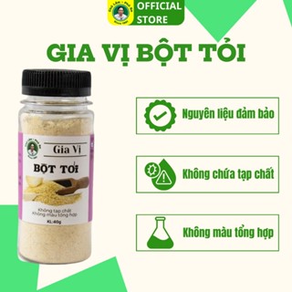 Bột tỏi Chú Lâm Phù Sa nguyên chất 100% dùng trong các món ăn lọ 40g tiện lợi