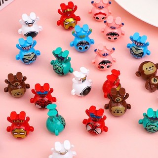 Combo 10 Đồ chơi lật đật mini lộn đầu có chân nhiều mẫu hình Huggy Wuggy, Spiderman 3.6*3cm