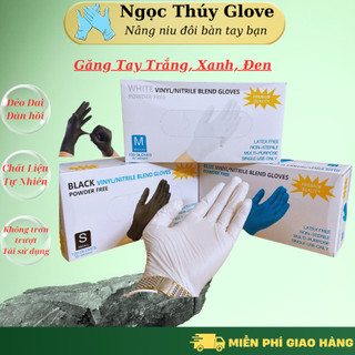    Hàng Loại 1   Găng tay y tế bao tay không bột màu trắng siêu dai khó rách chuyên dùng trong Spa Thẩm mỹ viện 