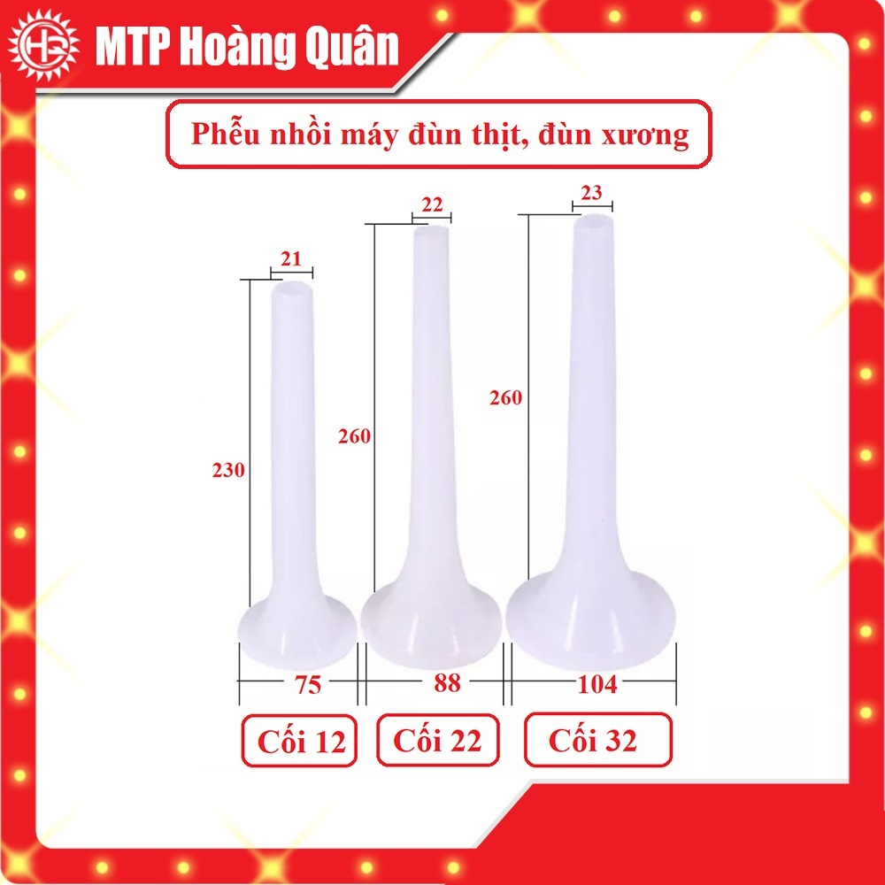 Phễu nhồi máy đùn thịt, đùn xương