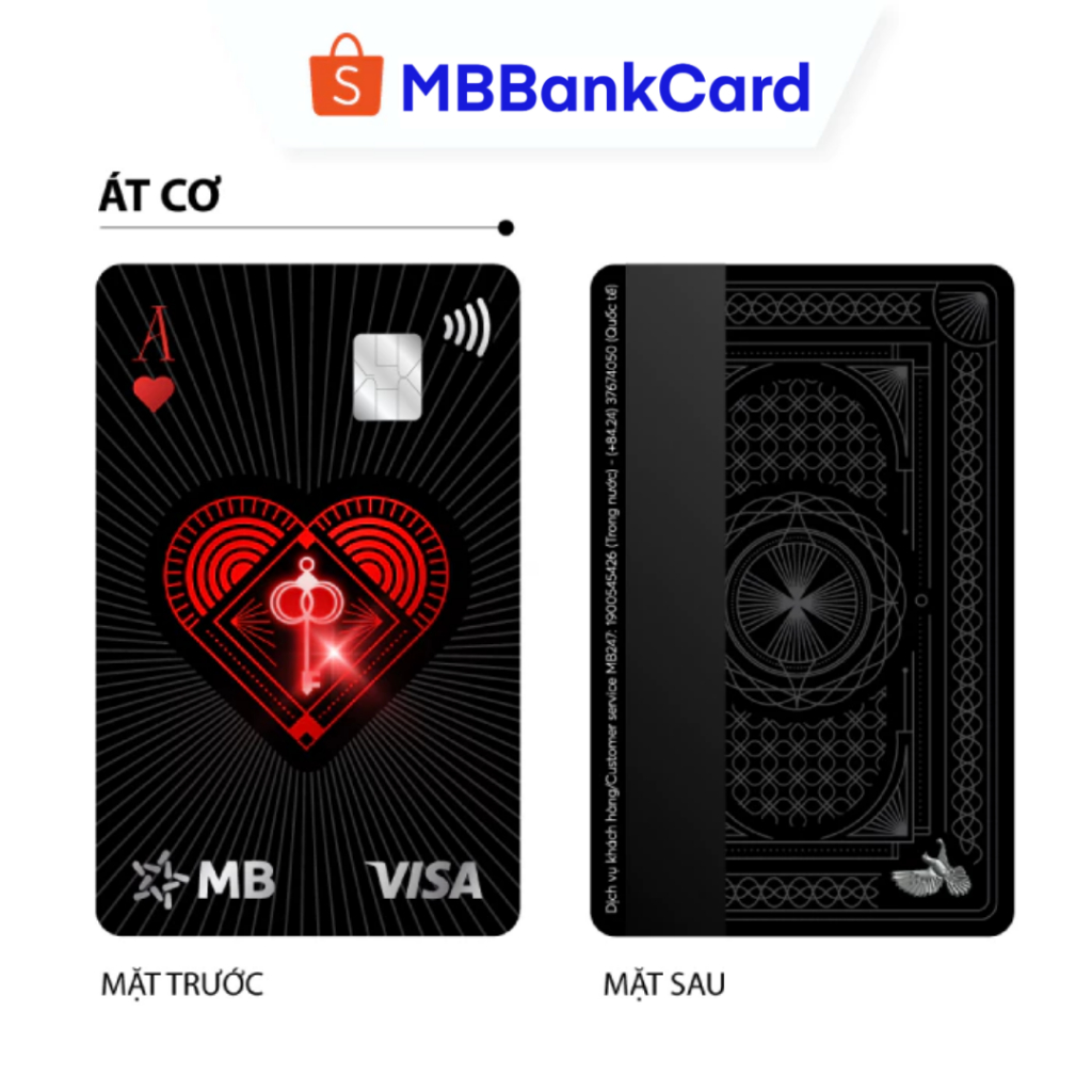 [FREESHIP ĐƠN 0Đ] Thẻ MBBank Visa - Bộ Sưu Tập Thẻ Bài