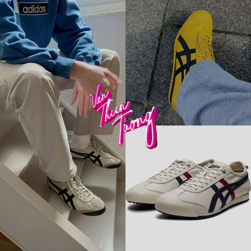 <Tiêu Chuẩn Premium - SneakerbyT> Giày Sneaker Onisuka Tiger Mexico 66 SD Japan Basic Vintage - 6 Mà