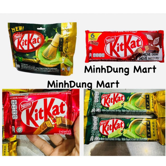 Bịch 6 thanh Kitkat phủ socola sữa 102g