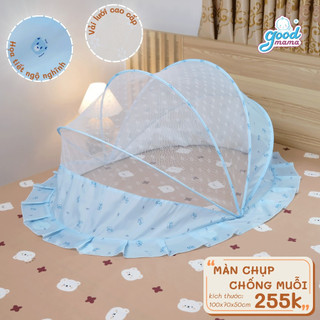 ❗❗❗Màn Chụp Gấp Gọn Cho Bé - Mùng Chống Muỗi Cho Trẻ Nhỏ 0-3 Tuổi Goodmama Chính Hãng