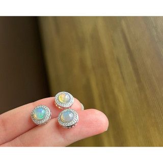 Charm bạc 925 đính Opal thiên nhiên