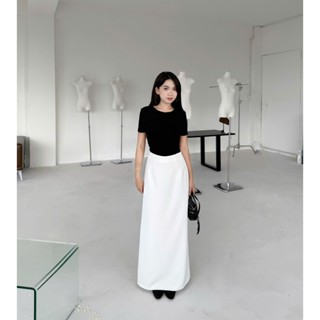 Nala skirt Chân váy xuông cao cấp dáng A dài xẻ tà sau 95cm, thiết kế Dens.clothingg
