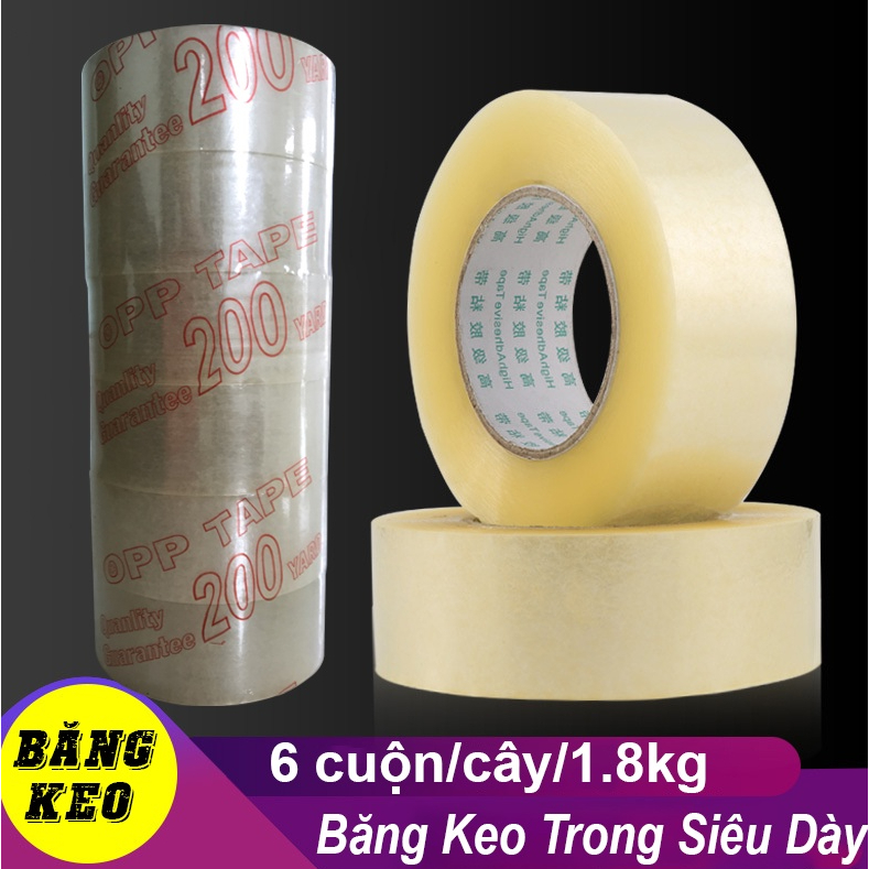 Băng Keo Băng Dính Trong Cuộn 200 Yard