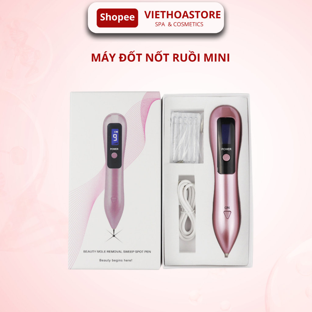 Máy Đốt Nốt Ruồi, Mụn Thịt,Tàn Nhang Cầm Tay Mini 9 Cấp Độ