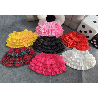  Chân váy nhiều tầng bồng bềnh có quần trong cho bé gái 