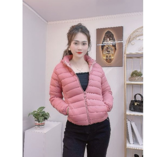 Áo Phao Nữ trần bông 3lớp ,Dáng ngắn mũ có thẻ tháo rời | BigBuy360 - bigbuy360.vn