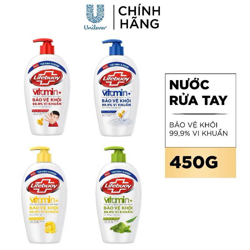 Nước rửa tay lifebuoy 450g