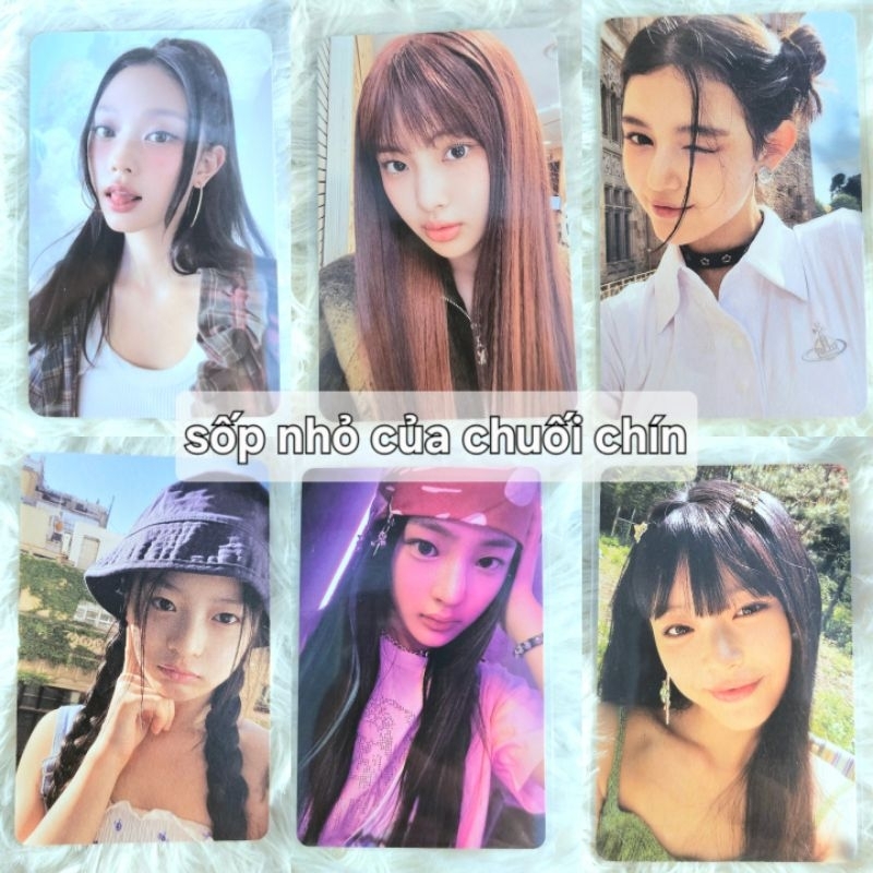 (SALE) Tổng hợp card Haerin Hanni Minji Hyein Danielle Newjeans (đọc mô tả)