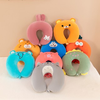 Gối cổ chữ U bông - Gối kê cổ chữ U nhồi bông bên trong chống đau mỏi vai gáy dùng cho văn phòng du lịch quà tặng