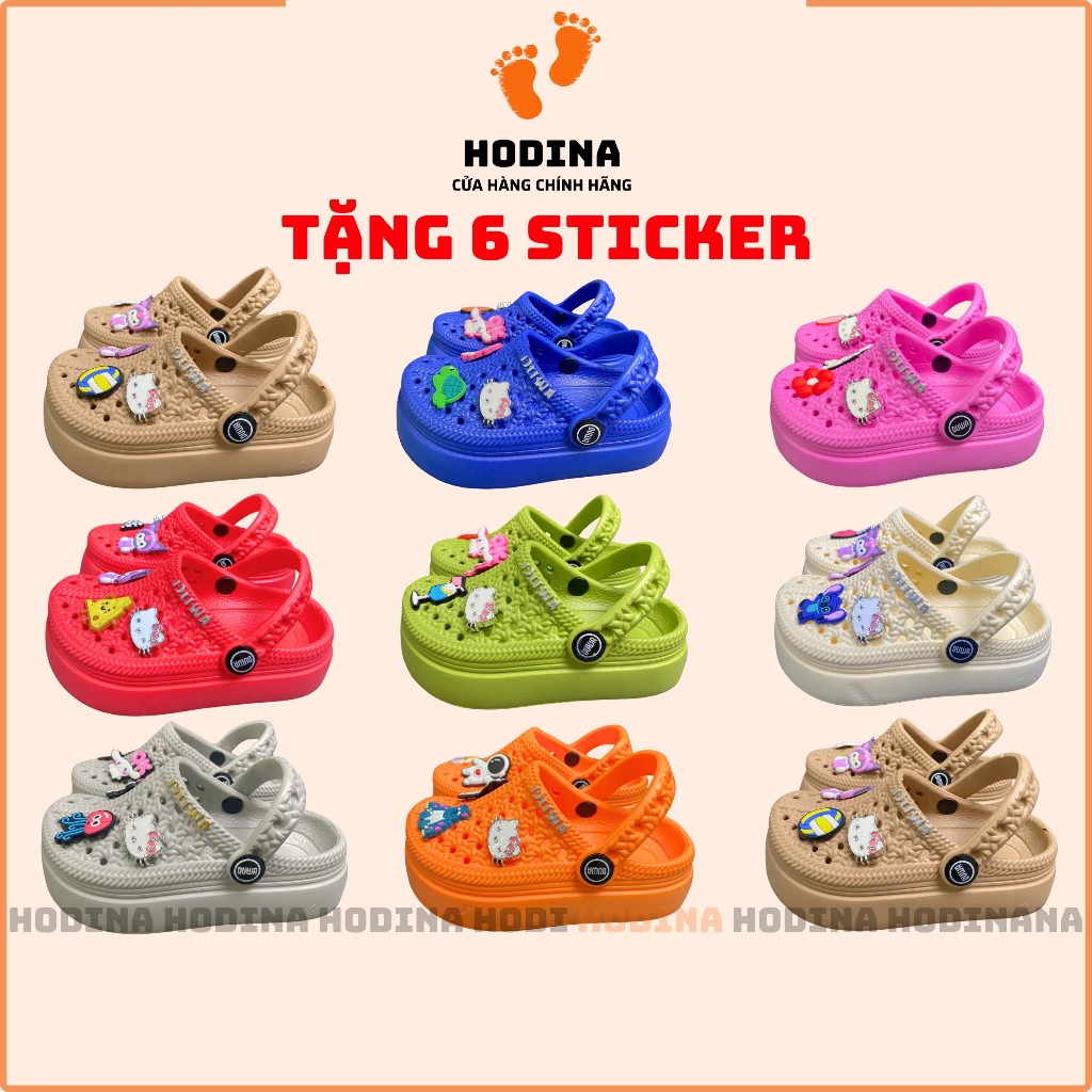 Giày Dép Sục Tổ Ong Cho Bé Trai Bé Gái Đế Cao 2 Phân Đúc Nguyên Khối Siêu Nhẹ Cao Cấp