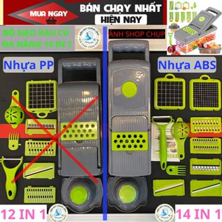 Bộ dụng cụ nạo rau củ quả đa năng có nắp,hộp tích hợp dao cắt thái gọt nạo bào sợi rau củ quả  kiểu hạt lựu tiện lợi