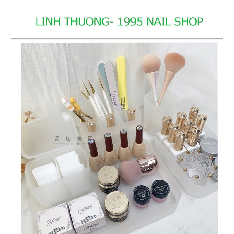 set khay  5 món đựng đồ nail cao cấp, khay đựng đồ nail, dụng cụ đựng đồ nail