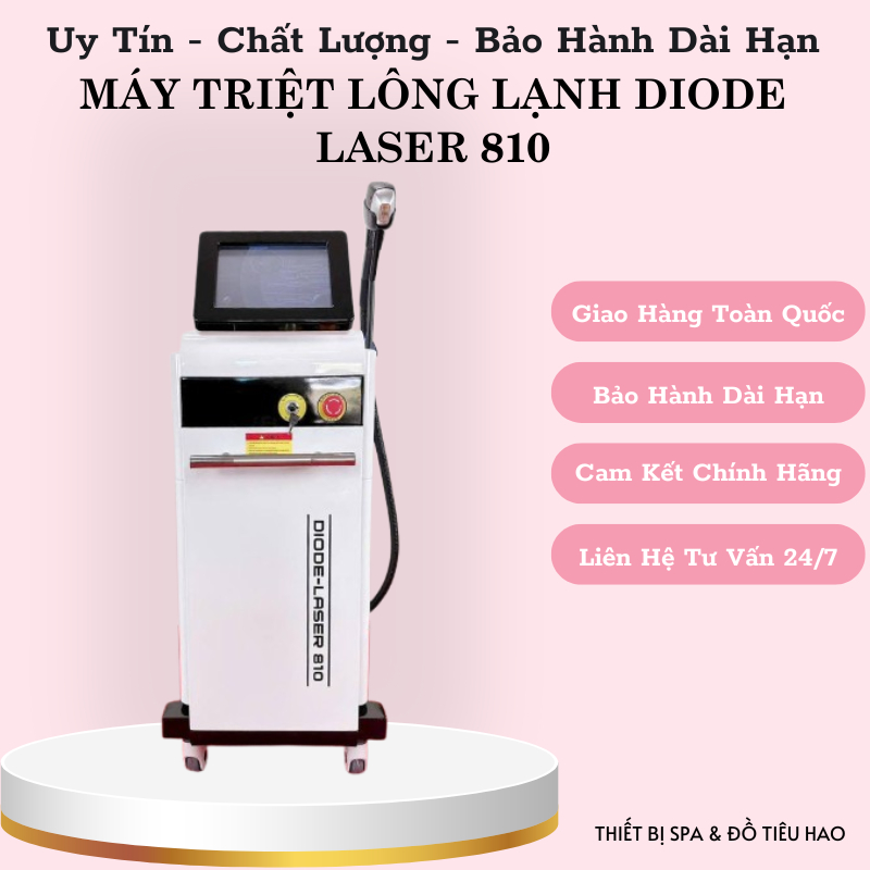 MÁY TRIỆT LÔNG LẠNH DIODE LASER 810 | TRIỆT LÔNG LẠNH DIODE LASER 810
