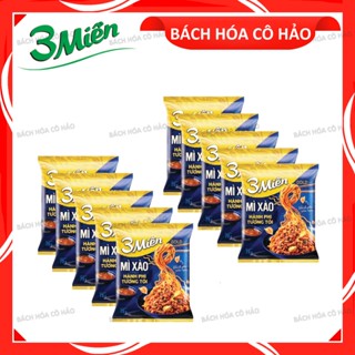 COMBO 10 GÓI MÌ XÀO HƯƠNG VỊ HÀNH PHI TƯƠNG TỎI 3 MIỀN GOLD