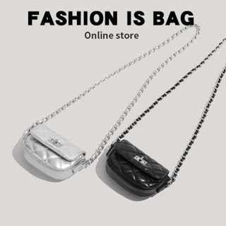 Túi xách nữ mini đeo chéo  phối dây xích phong cách thời trang hàn quốc JUNO 05