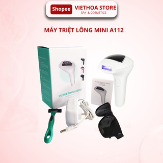  Máy Triệt Lông Mini Cầm Tay Tại Nhà A112 Công Nghệ Triệt PlAS IPL Kèm Cảm Biến Xung Ánh Sáng Tập Trung Thế Hệ Mới 