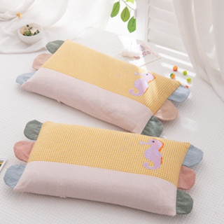 Gối trẻ em cotton cho bé chống bẹp đầu gối vỏ gối trẻ em đi học kích thước 30x50cm chọn mẫu nhiều hình dễ thương