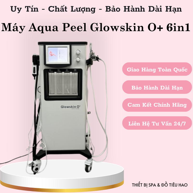 Máy Aqua Peel Glowskin O+ 6in1 | Máy Aqua Peel 7in1 Glowskin O+ Hàng Chính Hãng NewFace