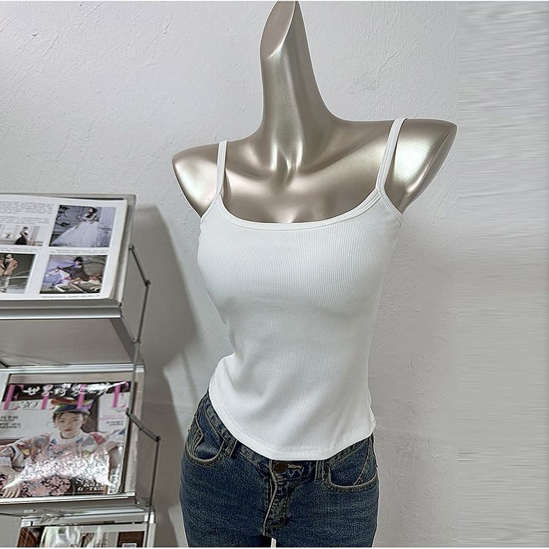 Áo 2 dây, áo ngực lót dây tăm có mút ngực mặc bên trong | BigBuy360 - bigbuy360.vn