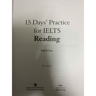 Sách - 15 Days' Practice for IELTS Reading ( Nhân Trí Việt )