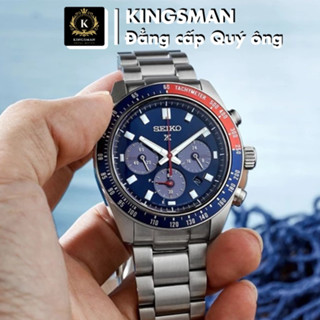 Đồng Hồ Seiko Nam Máy Pin Dây Thép Đặc Chạy 6 Kim N039 Phong Cách Cổ Điển Chống Nước Có Bảo Hành