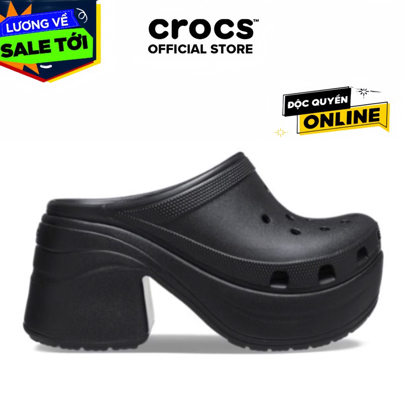 [ CHÍNH HÃNG ] GIÀY CLOG UNISEX CROCS SIREN - BLACK