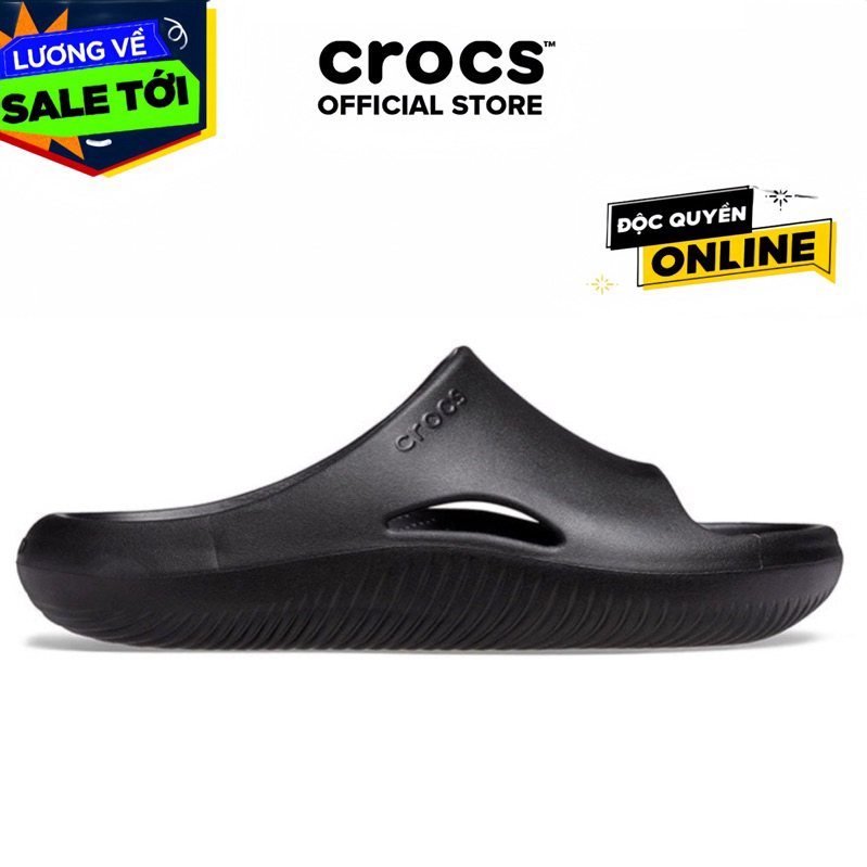 [ CHÍNH HÃNG ] Dép Quai Ngang Unisex Crocs Mellow - Đen