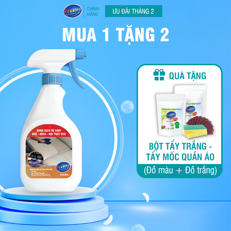 Bình xịt vệ sinh ghế da, sofa nỉ Freeme